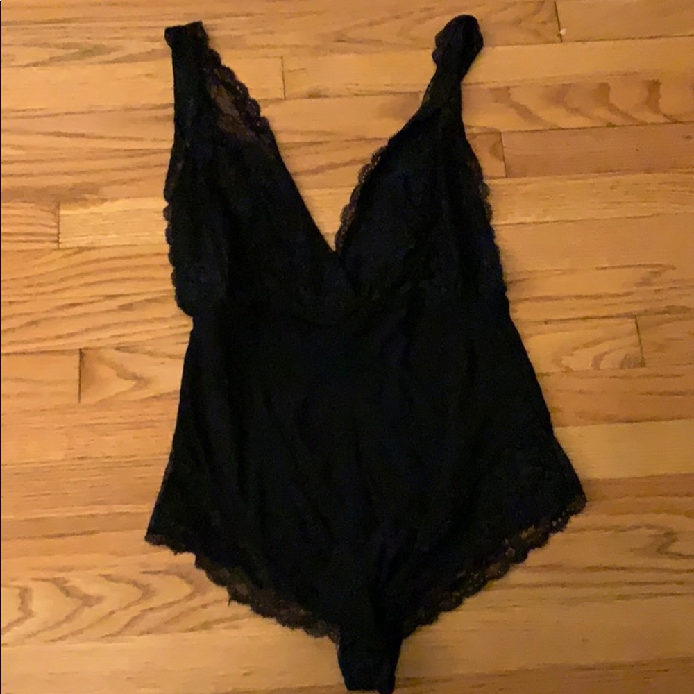 Black Lace Lulus Bodysuit